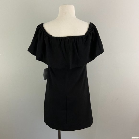 NWT CHARLES HENRY Off The Shoulder Black Dress (XS)‎ - Picture 9 of 13
